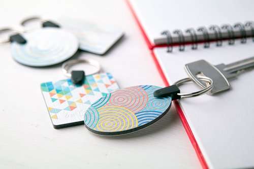 Aluudy B Schlüsselanhänger (oval)