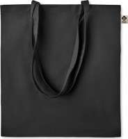 ZIMDE COLOUR Organic-Cotton Einkaufstasche schwarz