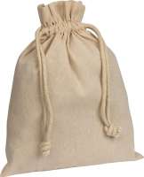 Tasche aus recycelter Baumwolle mit Kordel