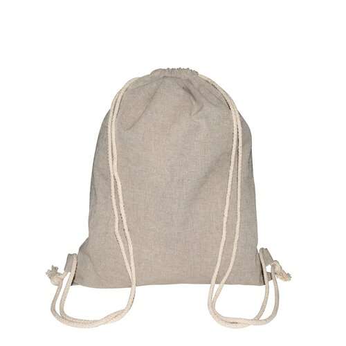 Melierte Recycling-Turnbeutel - 150 g/m² - 38 x 42 cm