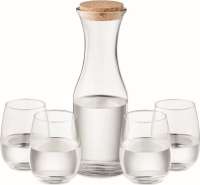 Set aus recyceltem Glas