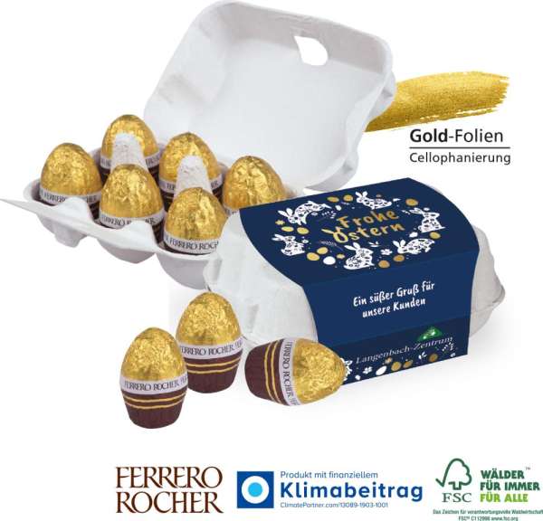 Schoko-Eier 6er-Set mit Ferrero Rocher Ostereier