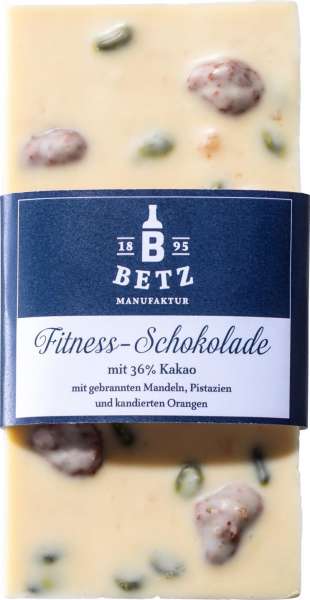 Bio Schoko-Tafel &quot;Fitness&quot; 100g in Cello-Verpackung