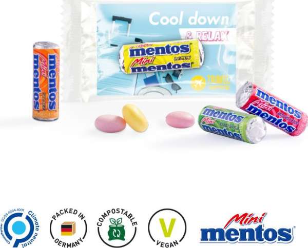 Werbeträger Mentos Mini Kaudragee Rolle, Fruit Mix