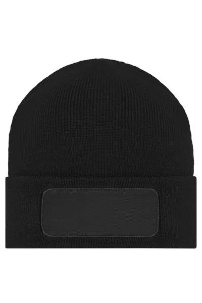 Knitted Beanie with Patch