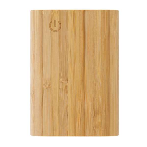 FSC® zertifizierte 5.000mAh Bambus-Powerbank