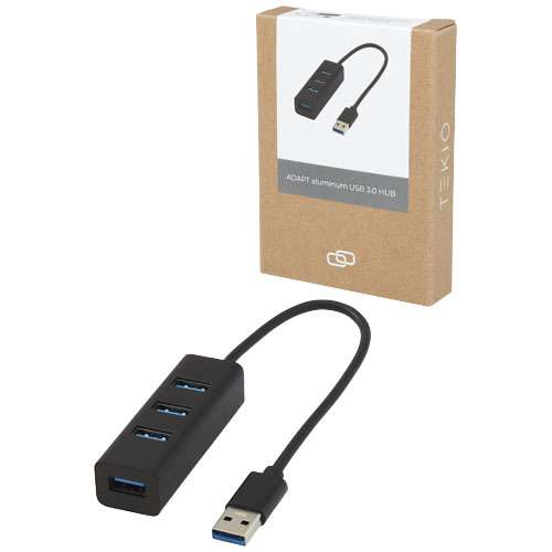 Adapt USB 3.0-Hub aus Aluminium