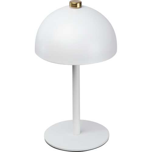 Tischlampe aus Edelstahl mit Akku