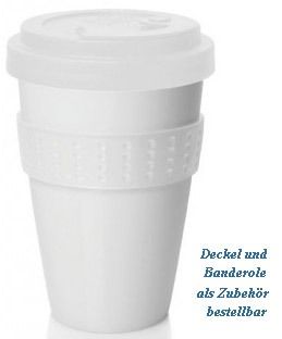 Porzellanbecher Coffee2Go, 13 cm