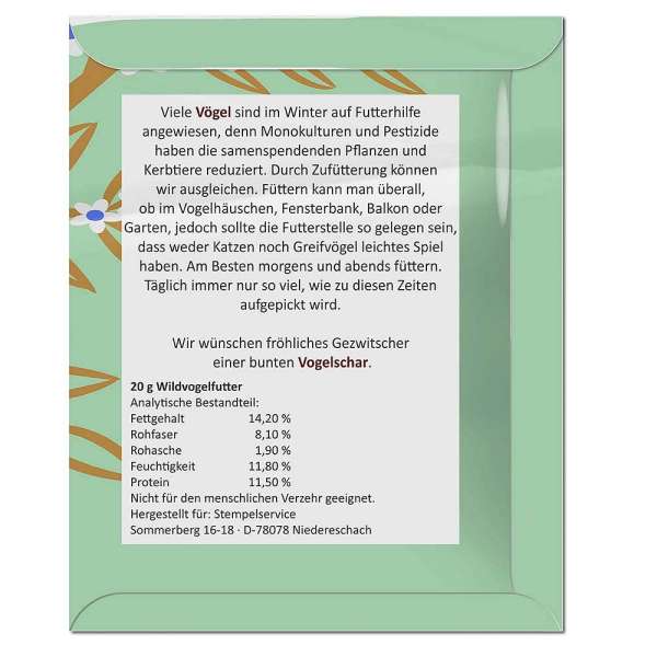 Vogelfutter-Tütchen