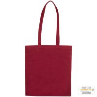 ÖKO-Tex Baumwolltasche mit langen Henkeln, 140g/m²
