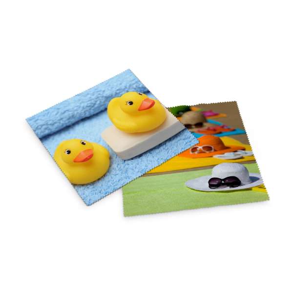 Brillenputztuch 20 x 20 cm im Schutzetui