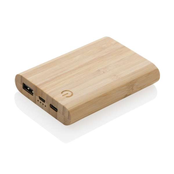 FSC® zertifizierte 5.000mAh Bambus-Powerbank