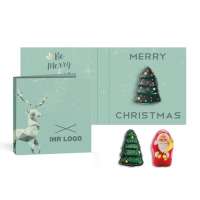 "Rausch-Plantagen" Schokoladen-Figuren Weihnachtsmann in Klappkarte klein