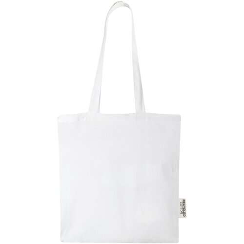 Madras 140 g/m² Baumwoll Tragetasche aus GRS recycelter Baumwolle, 7L