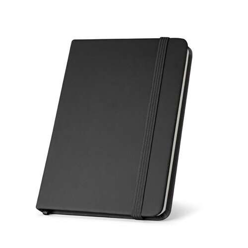 CAMPUS. A5 Notizbuch mit festem Einband aus PU (35% recycelt) mit linierten Seiten aus 100 % recycel