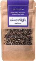 Schwarzer Pfeffer, geschrotet in Mailingtüte, 10 g