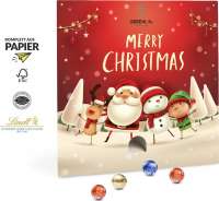 Lindt Lindor Adventsspender "Quadrat" 115g mit 4c Druck