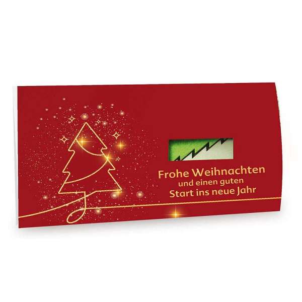 Steckfiguren-Karte Filz - Standardmotiv - Weihnachtsmann