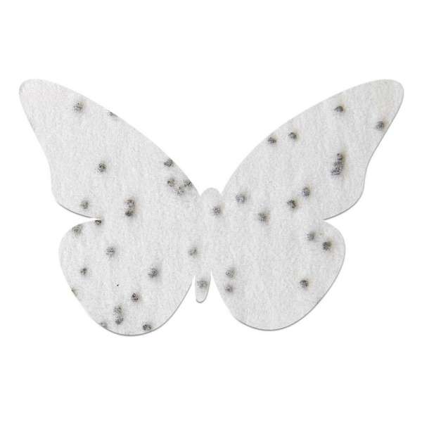 Samenpapier auf A6-Karte - Schmetterling