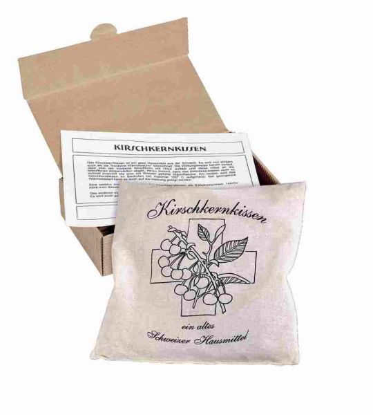 Kirschkernkissen, 240x240 mm, im Präsentkarton