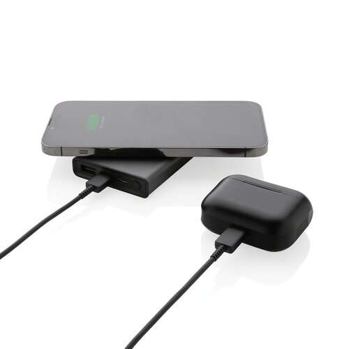 Terra 5000mAh Powerbank aus RCS Aluminium, 5W Wireless