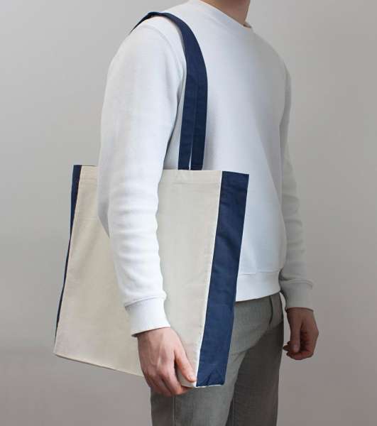 Baumwolltasche Palma mit Boden- Seitenfalte