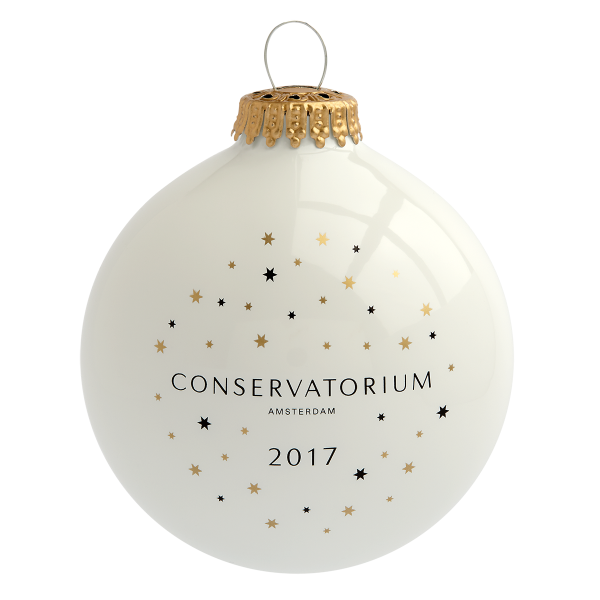 Weihnachtskugel 6 cm auf Lage mit 2-3fbg. Tampondruck