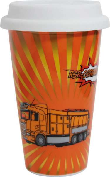 Porzellanbecher Coffee2Go, doppelwandig