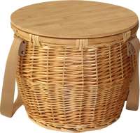 Mark Twain Picknickkorb aus Rattan