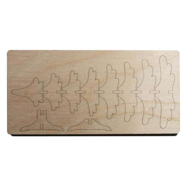 3D Holzpuzzle-Karte - Tannenbaum mit Lasergravur