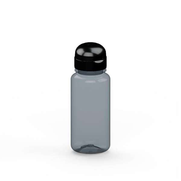 Trinkflasche Sports grau-transparent 0,4 l, RPET