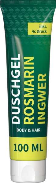 Duschgel Rosmarin-Ingwer, 100 ml Tube