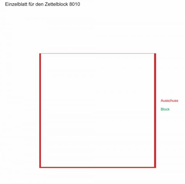 Zettelklotz 10x10x10 cm mit 1c-Werbedruck