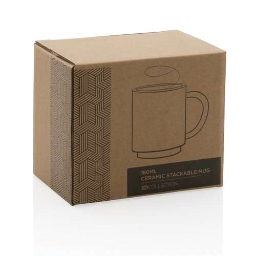 Stapelbare Keramiktasse, 180ml