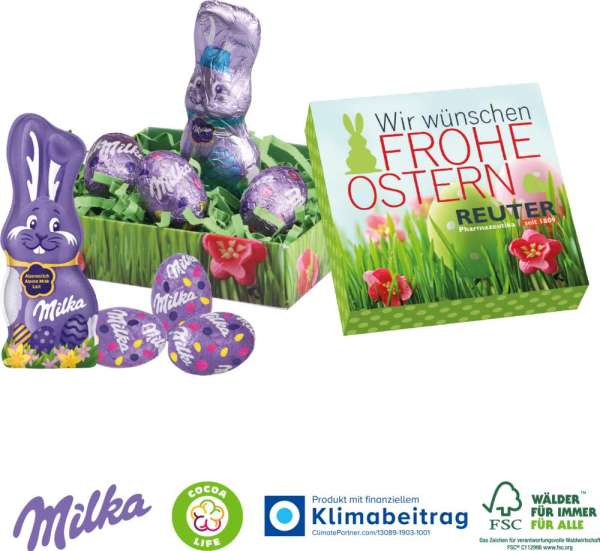 Osternest mit Schokolade von Milka