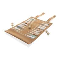 Britton faltbares Backgammon und Damespiel Set aus Kork Britton faltbares Backgammon und Damespiel Set aus Kork