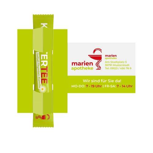 Tea-V-Card Visitenkarte inkl. 1 Bio TeaStick &quot;Individual&quot;