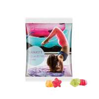 Maxitüte, Folie weiß, Trolli Fruchtgummi Sterne