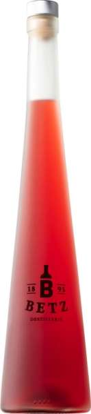 Roter Weinbergpfirsich-Likör 0,5 l in Flasche Cosmos, 25 % vol., gestrahlt