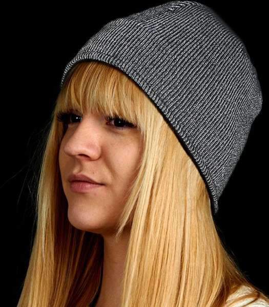 Strickmütze Beanie, reflektierend