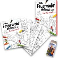 Malbuch Set Feuerwehr