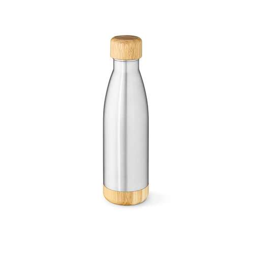 Congo Trinkflasche recy.Edelstahl und Bambus, 780ml. Doppelwanding