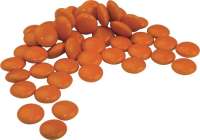 Schoko-Linsen in orange im Candy Tower
