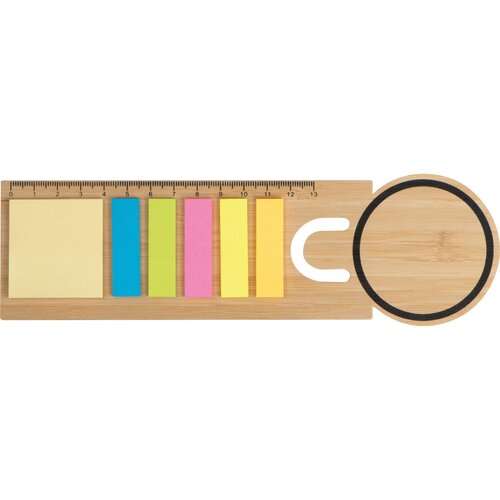 Bambus Lesezeichen mit Haftnotizen