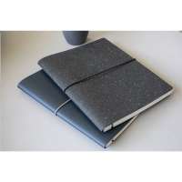 Vorschau: Recycled Leather Refillable Notebook A5 Notizbuch Vorschau: Recycled Leather Refillable Notebook A5 Notizbuch
