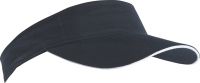 Trendiger Sunvisor mit kontrastfarbigem Sandwich black/white