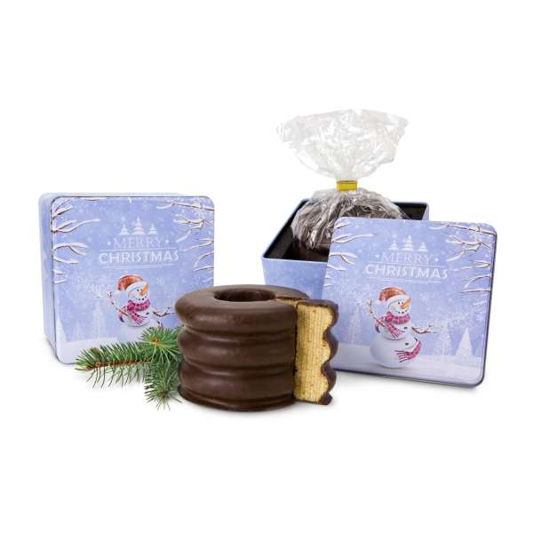 Präsentset Baumkuchen in Weihnachtsdose