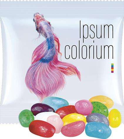 Jelly Beans sauer-Mix, ca. 10g, Mini-Tüte