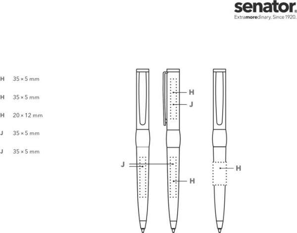 senator® Image White Line Drehkugelschreiber